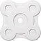 Ekena Millwork Luna Architectural Grade PVC Contemporary Ceiling Medallion, 24"OD x 3"ID x 8 1/4"C x 1"P CMP24LA-03000 - alternate 1